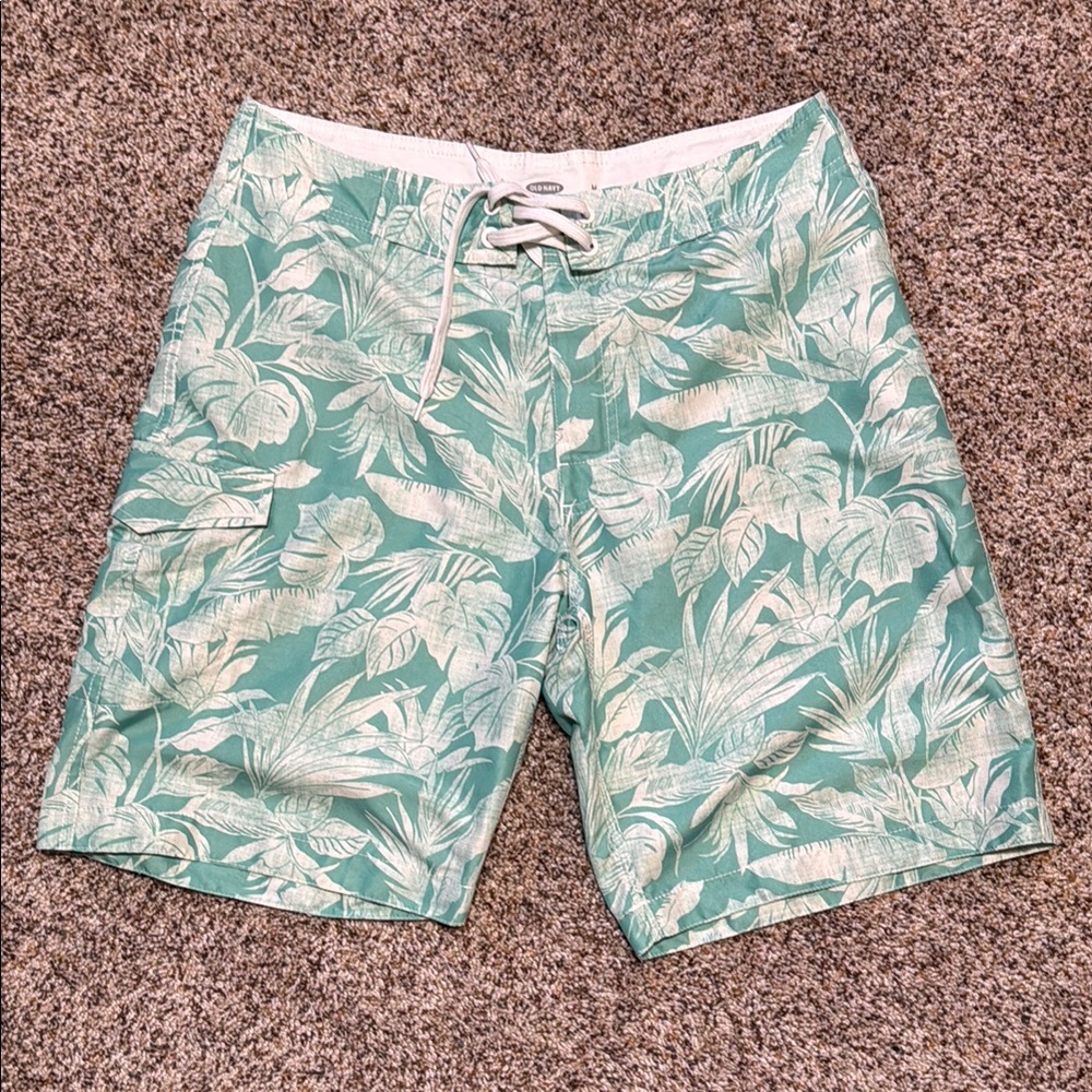 Tropical Green Swim Shorts